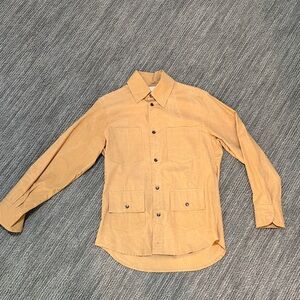 Men's Tan Button-Up Jacket
